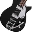 Mint Gretsch G5260T Electromatic Jet Baritone Solid Body 6-String Electric Guitar with Bigsby, 12-Inch Laurel Fingerboard, and Bolt-On Maple Neck (Right-Hand, Black)