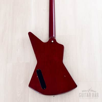 1998 Gibson Explorer '76 Vintage Reissue Clapton Cut Mod Wine Red w/ Case image 3