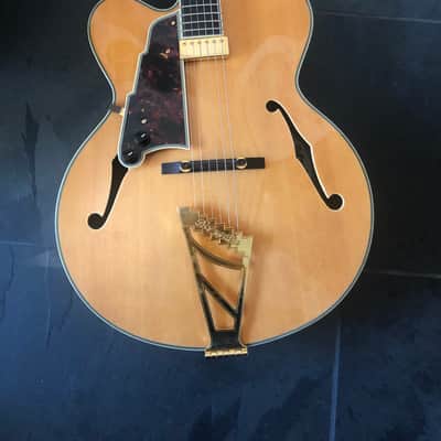 D'Angelico Left Handed Premier EXL-1 Hollow Body Electric Guitar- Nature - Nature / Blonde image 5