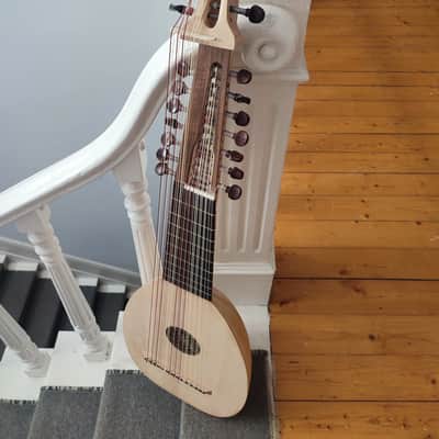 Handmade 14 Course Renaissance Lute Baroque Archlute - Mahogany and Rosewood Material image 2