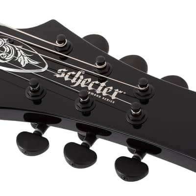 Schecter V-1 Przym Palladium guitar in Gloss Black image 3