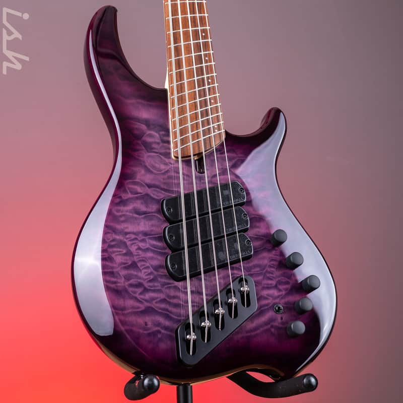 Dingwall Combustion 5-String Bass Ultravioletburst Pau Ferro Fretboard Demo