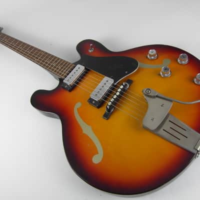 very rare vintage Klira Jazz guitar verythin seltene Jazzgitarre 60er f-Löcher aufgedruckt archtop image 1