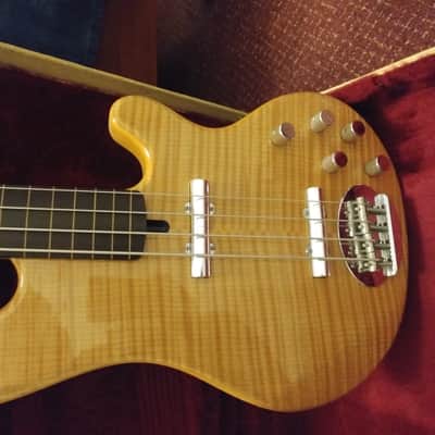 Lakland Jerry Scheff 2001 Natural Fretless SUPER RARE Flame Maple 4 String. image 2