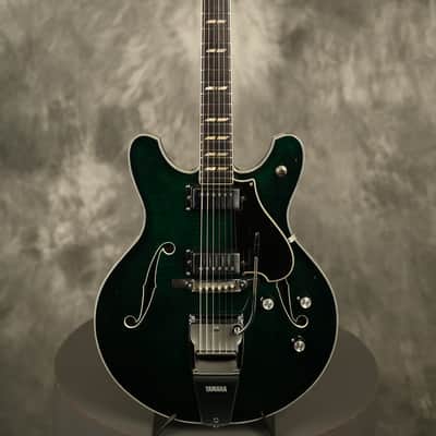 early 1970's Yamaha SA-50 Aruba Green with FLAME MAPLE top + back!!! image 2