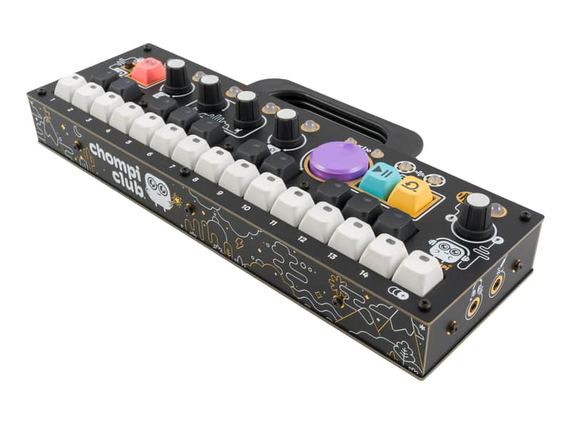 CHOMPI Club CHOMPI Sampler + Tape Music Instrument (Classic Black