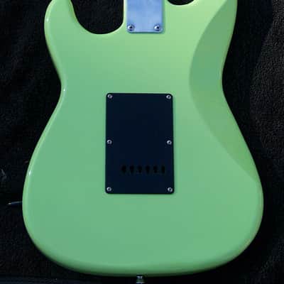  Pistachio Green Lightweight Mahogany Strat 2025+ 3 Matching Humbucking Custom Pickups + 3 Coil Spit Toggles + Kill Switch + Maple/Ebony 25.5" Scale Neck+ Leveled, Crowned and Polished Frets with Full Setup! image 6