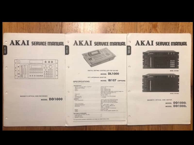 RARE - SERVICE MANUALS : Akai DD1000, DD1000s, DD1000i, DL1000 image 1