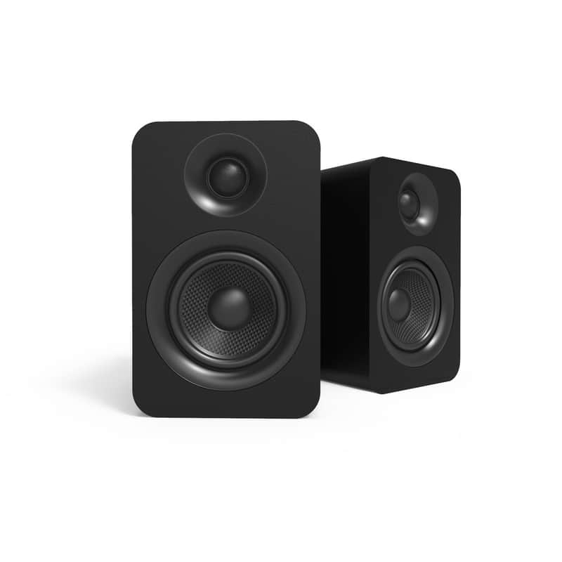 Kanto Passive 4" Speakers with 1" Silk Dome Tweeter and 4" Kevlar Woofer - Black, Pair image 1