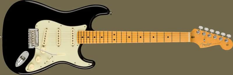 American Professional II Stratocaster® Maple Fingerboard, Black image 1