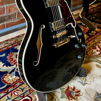 2022 D'Angelico Excel DC Semi-Hollow in Mint Condition - Solid Black image 2