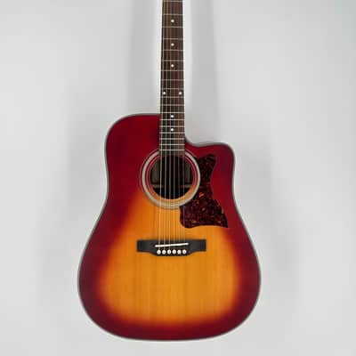 Epiphone Masterbilt DR-400 MCE Faded Cherry Sunburst image 4