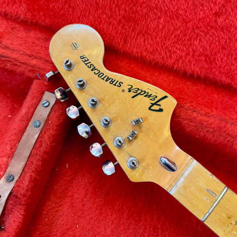 Fender Stratocaster guitar neck 1972 - Maple original vintage USA image 1