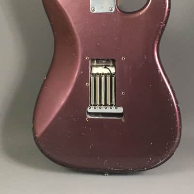 LEFTY! Boutique Custom Relic ST59 High-End Musikraft Vintage Burgundy Mist Nitrocellulose Lacquer Left 7.3 lb HSC image 6