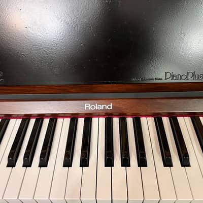 Roland  Piano Plus HP-450 1983-85 w/ EM-101 Sound Plus Vintage Analog Module, Pedal & Stand. image 3