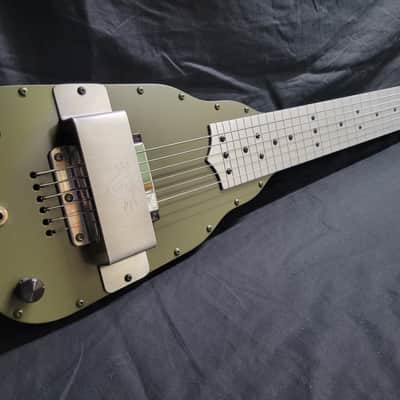 Fouke Industrial Guitars Baritone 2026 Aluminum Lap Steel Guitar - Olive Drab image 5