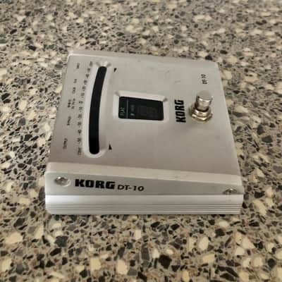 Korg DT-10 Chromatic Pedal Tuner 2000s - Silver image 4