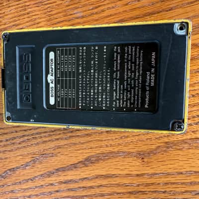 Boss OD-1 Over Drive (Black Label) 1977 - 1985 - Yellow image 4