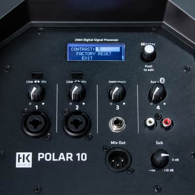 HK Audio HK-POLAR-10 Polar Series 2000-Watt 10-In Powered Column PA 4-Ch 3 Mode DSP EQ BT5 image 13