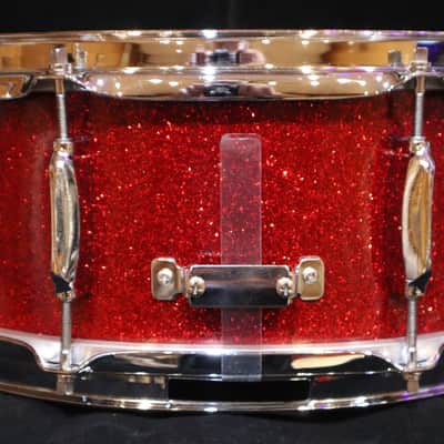 Star MIJ 5x14" Red Sparkle 8-Lug Snare image 4