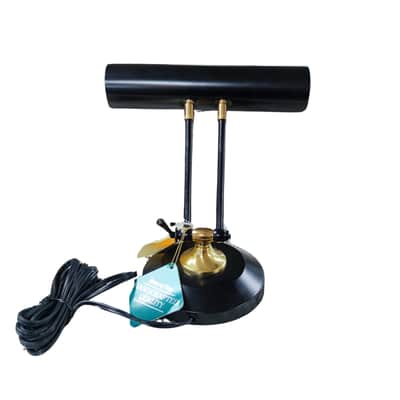 House Of Troy Piano And Desk Lamp 10' Shade Black And Polished Brass P10-150-617 image 2