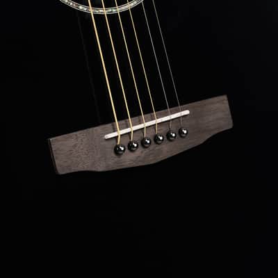 Cort Earth Series 60 Dreadnought Acoustic Guitar - Black Gloss image 7
