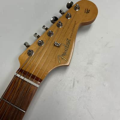 Fender Noventa Stratocaster 2021 Crimson Red Transparent image 5