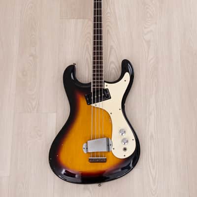 1965 Mosrite Ventures Model Vintage Short Scale Bass Sunburst image 2