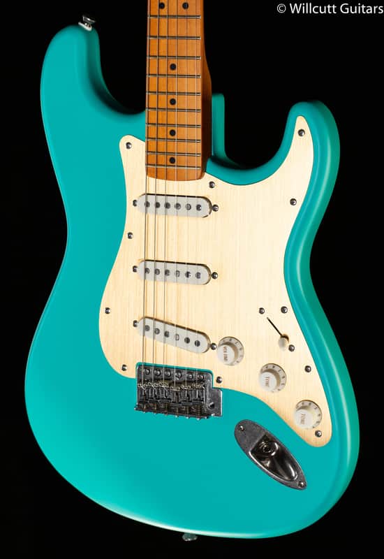 Squier 40th Anniversary Stratocaster Vintage Edition Maple Fingerboard Satin Sea Foam Green (454) image 1