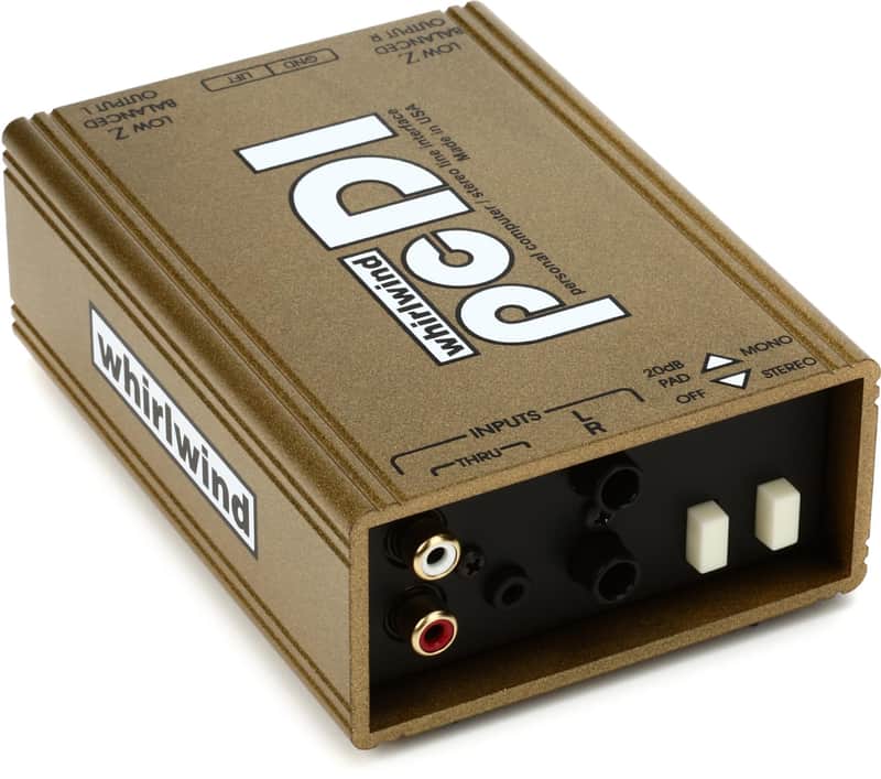 Whirlwind pcDI 2-channel Passive A/V Direct Box image 1