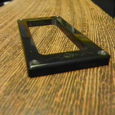 Mini humbucker adapter pickup ring converts Gibson full size to mini black plastic image 4