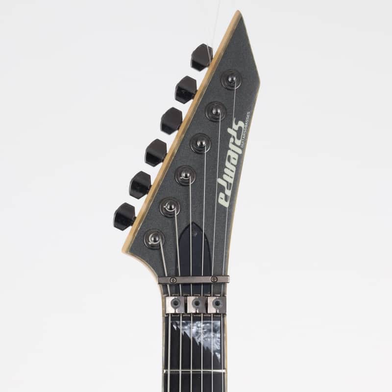 Edwards E-ALEXI BLACKY Alexi Laiho Model Metallic Black Satin | Reverb