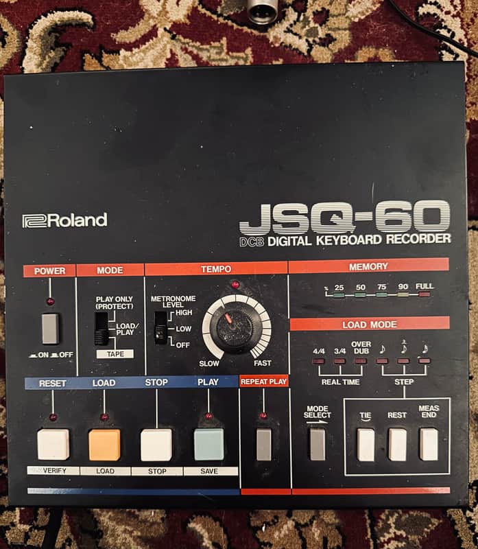 Roland JSQ-60 Digital Keyboard Recorder 1983 -1988 - Black image 1