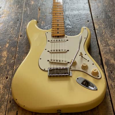 Scarce Early 90's FujiGen Fender Japan 1968 RI Olympic White Stratocaster 1993 MIJ USA Texas Specials image 1