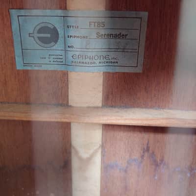 Epiphone FT-85 Serenader 1963 - 1969 - Natural image 4