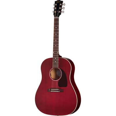 Gibson J-45 Special Acoustic Electric Guitar - Satin Wine Red image 2
