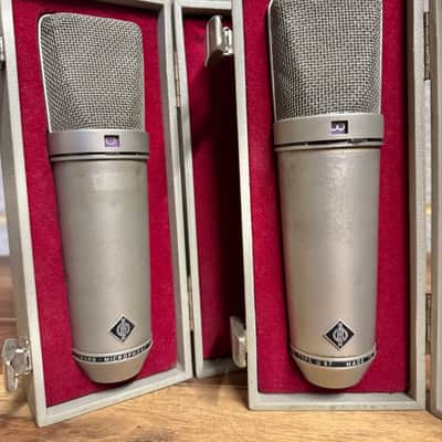 Neumann U67 Large Diaphragm Multipattern Tube Condenser Microphone - Matched pair, consecutive serials image 9