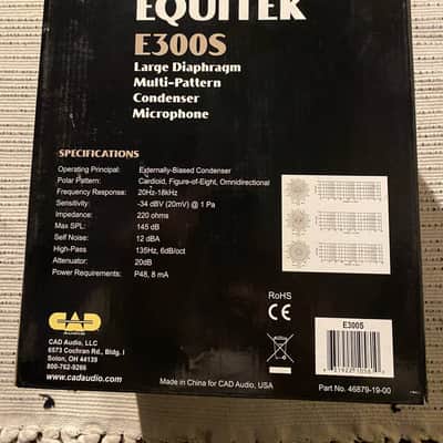 CAD Equitek E300S Large Diaphragm Multipattern Condenser Microphone image 8