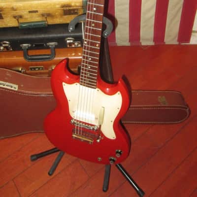 1966 Gibson Melody Maker SG Cardinal Red w/ Case image 2