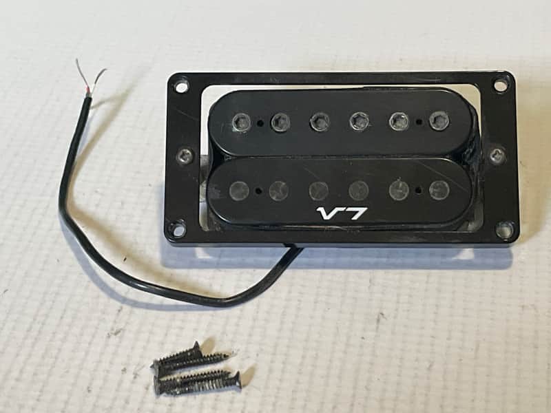 1990's Japan Ibanez RG Series V7 Black Neck Humbucker Guitar Pickup w/ Ring 9.17k image 1