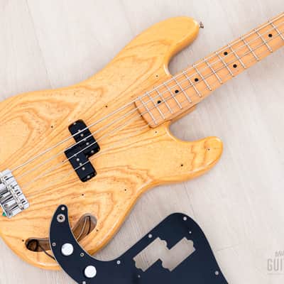 1989 Fender Precision Bass ‘70 Vintage Reissue PB70-700 Natural Ash w/ Case, Japan MIJ Fujigen image 21