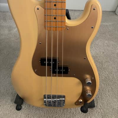 Squier 40th Anniversary Vintage Edition Precision Bass - Satin Vintage Blonde image 2