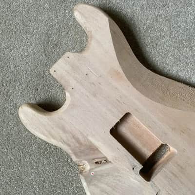 Strat Style Unfinished Basswood Guitar Body image 12