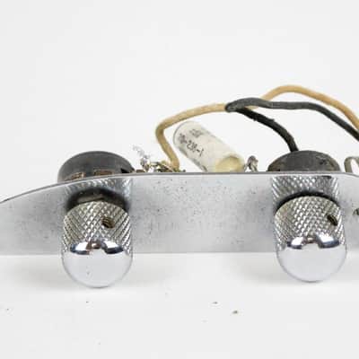 Original 1953 Fender Precision Bass Control Plate Assembly Pots & Knobs Pre-CBS Vintage P-Bass 1950s image 1