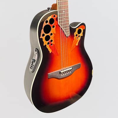 Ovation 2758AX-NEB-G Pro Series Standard Elite Deep Contour 12-String Acoustic Electric Guitar - New England Burst image 2