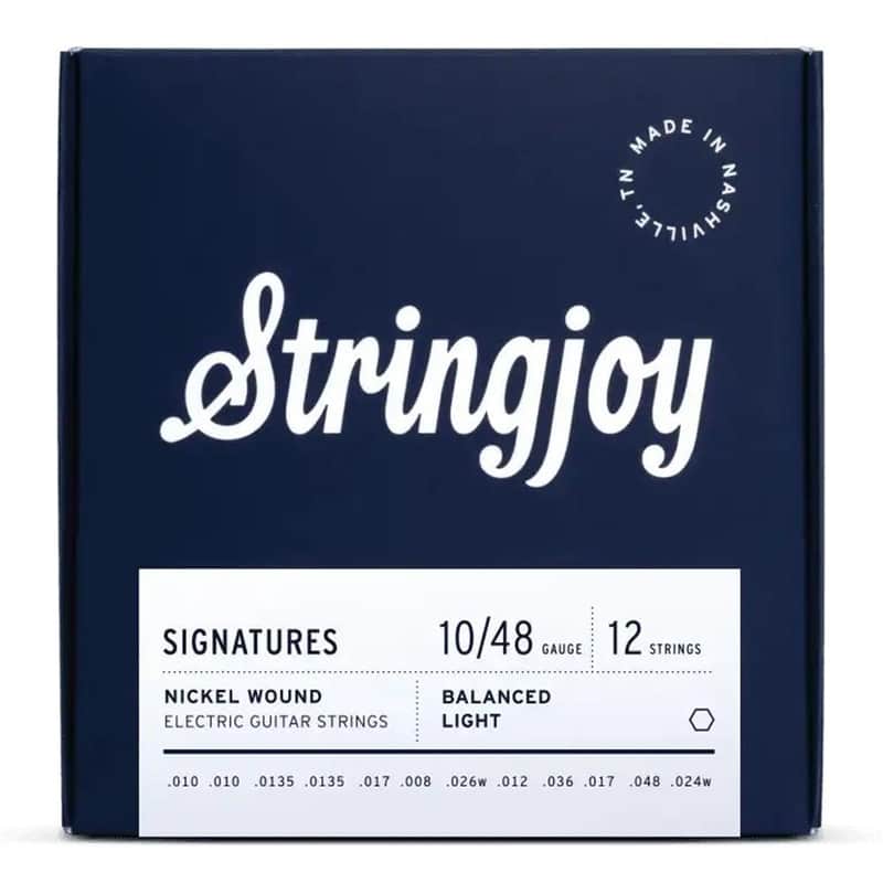Stringjoy Signatures 10-48 12-String Balanced Light Gauge Nickel Wound Electric Guitar Strings image 1