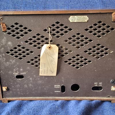 Vintage Antique HMV Jazz Blues Guitar Speaker Cab Cabinet - Elliptical Paper Cone - Beautiful Tone ! image 5