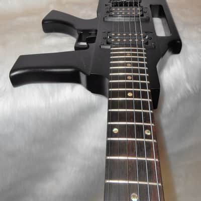 Glen Burton GE47-BK 2020 Satin Black Ak47 Machine Gun Electric Guitar image 6