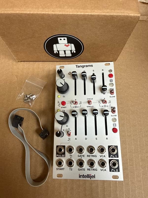 Intellijel Tangrams 3U Dual ADSR / Gate Eurorack Synth Module 2023 - Present - White