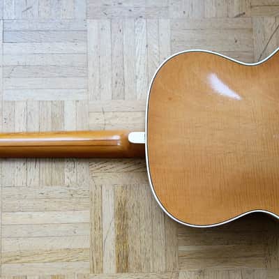 Fasan solid top archtop guitar ~1959 - natural - rare German vintage image 9